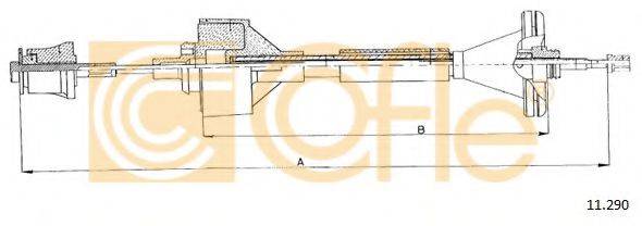Трос, управление сцеплением 11.290 COFLE