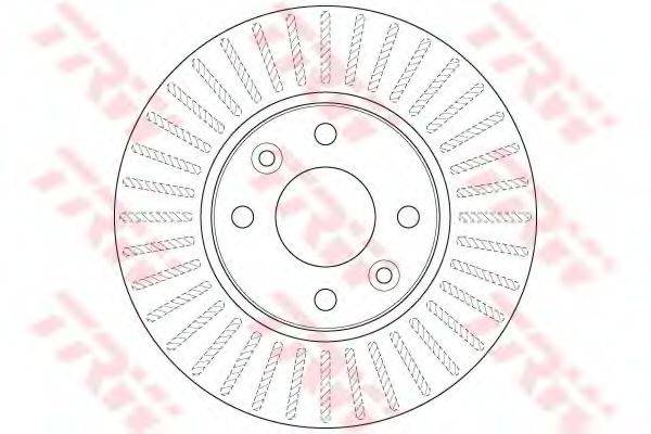 Тормозной диск DF6186 TRW