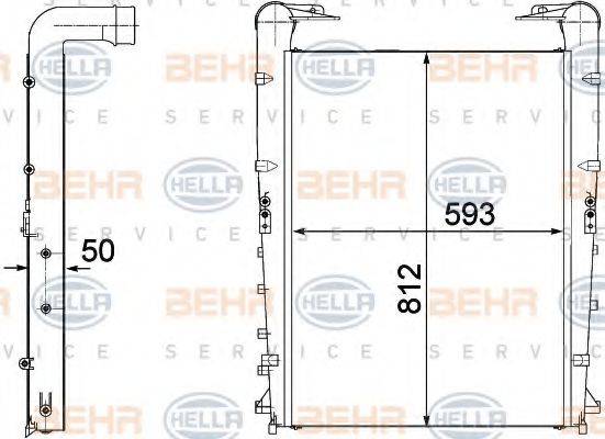 Интеркулер 8ML 376 746-281 HELLA