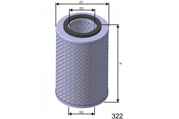 Фильтр масляный L538 MISFAT