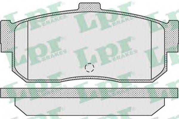 Комплект тормозных колодок, дисковый тормоз 05P929 LPR