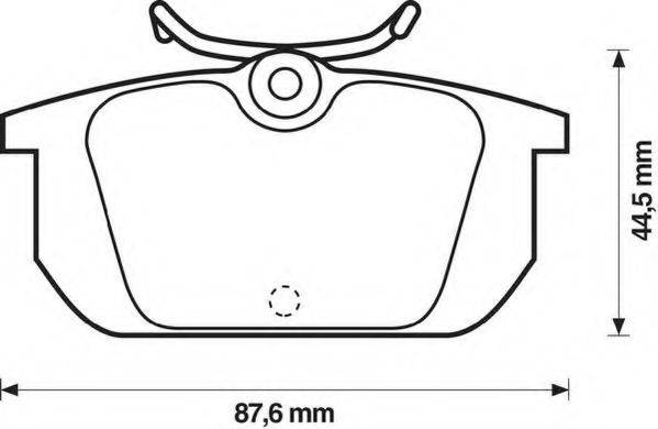 Комплект тормозных колодок, дисковый тормоз 0588 01 KAWE