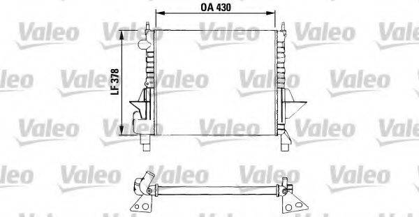 Радиатор, охлаждение двигателя 730633 VALEO