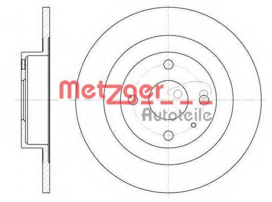 Тормозной диск 6110316 METZGER