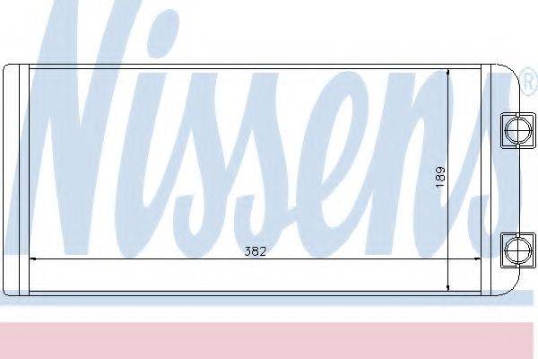 Теплообменник, отопление салона 73643 NISSENS