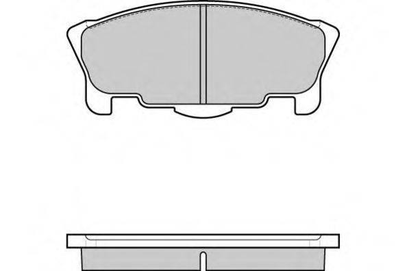 Комплект тормозных колодок, дисковый тормоз 12-1065 E.T.F.