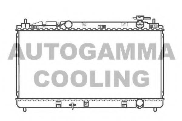 Радиатор, охлаждение двигателя 105922 AUTOGAMMA