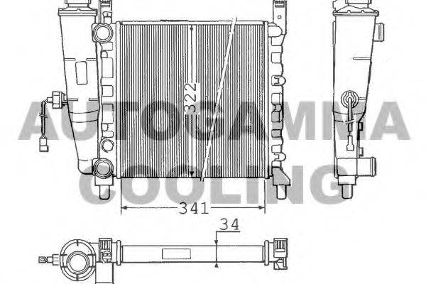 Теплообменник 100313 AUTOGAMMA