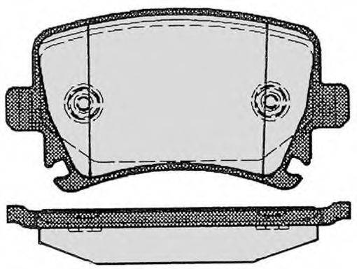 Комплект тормозных колодок, дисковый тормоз RA.0818.1 RAICAM