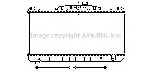 Радиатор, охлаждение двигателя TO2029 AVA QUALITY COOLING