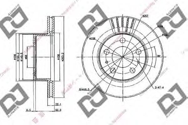 Тормозной диск BD2004 DJ PARTS