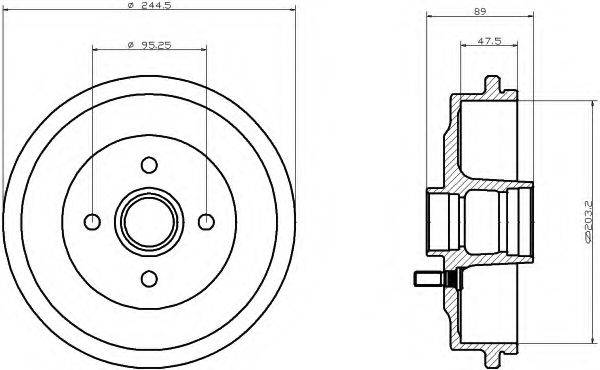 Тормозной барабан 14.7004.10 BREMBO