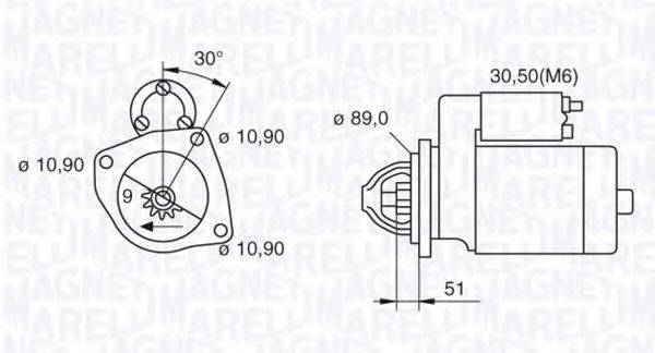 Стартер 063523683090 MAGNETI MARELLI