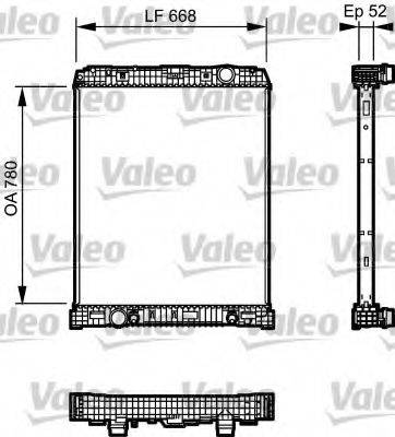 Радиатор, охлаждение двигателя 733488 VALEO