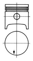 Поршень 91334701 KOLBENSCHMIDT
