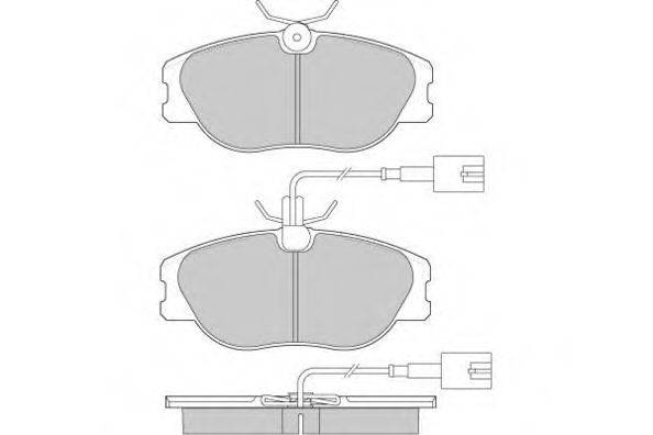 Комплект тормозных колодок, дисковый тормоз 12-0863 E.T.F.
