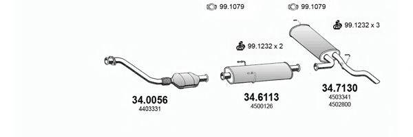 Система выпуска ОГ ART3031 ASSO