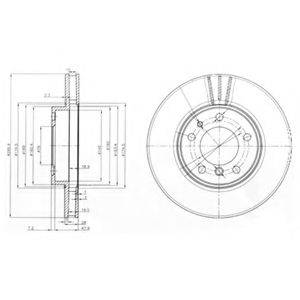 Тормозной диск BG3037 DELPHI