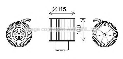 Электродвигатель, вентиляция салона FD8500 AVA QUALITY COOLING