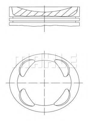 Поршень 607 78 01 MAHLE ORIGINAL