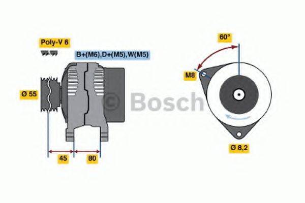 Генератор 0 986 039 891 BOSCH