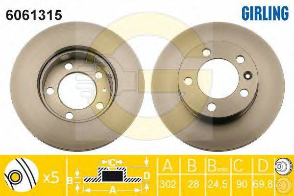 Тормозной диск 6061315 GIRLING