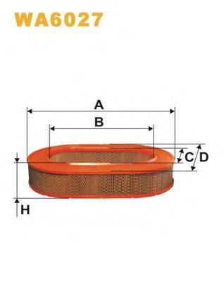 Фильтр воздушный WA6027 WIX FILTERS