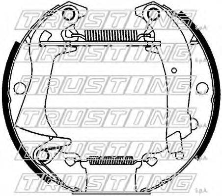 Комплект тормозных колодок 6411 TRUSTING