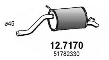 Глушитель выхлопных газов конечный 12.7170 ASSO