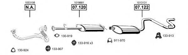 Система выпуска ОГ FO075270 ASMET