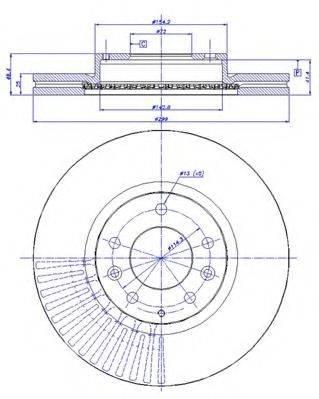 Тормозной диск 142.1529 CAR