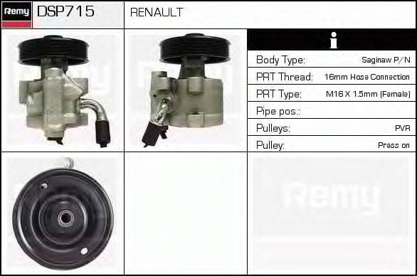 DSP715 REMY Гидравлический насос, рулевое управление DSP715 REMY