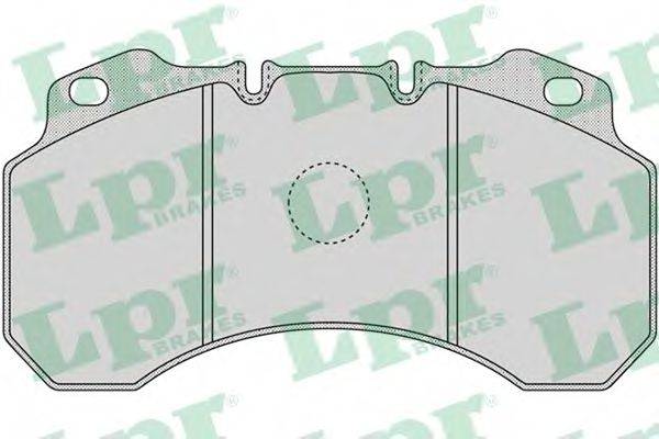 Комплект тормозных колодок, дисковый тормоз 05P1165 LPR