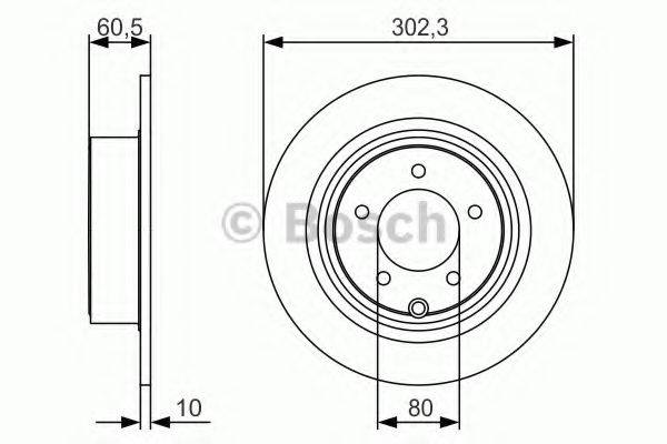 Тормозной диск задний 0 986 479 R07 BOSCH