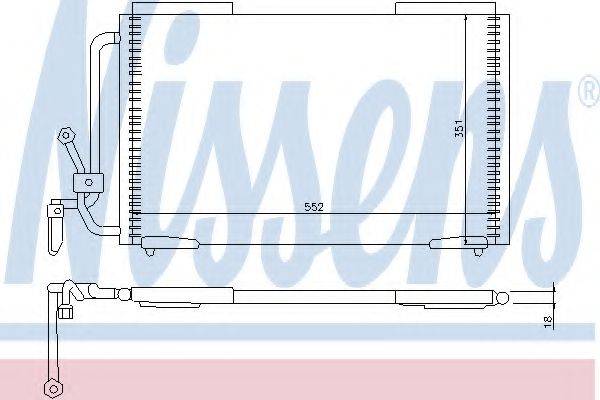 Конденсатор, кондиционер 94211 NISSENS