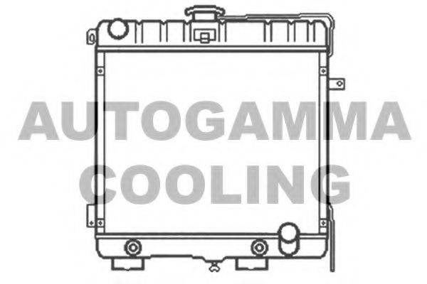 Радиатор, охлаждение двигателя 103341 AUTOGAMMA