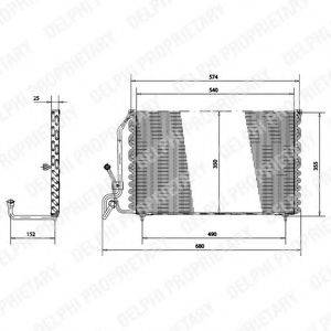 Конденсатор, кондиционер TSP0225177 DELPHI