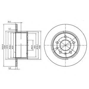 Тормозной диск BG2870 DELPHI