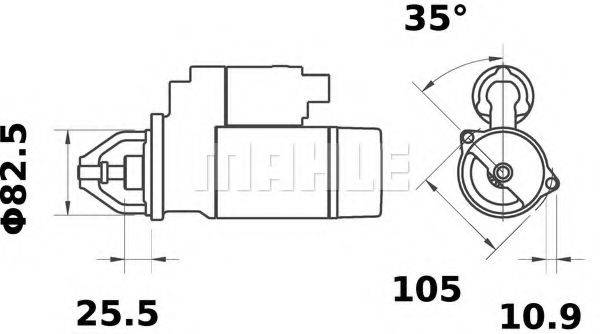Стартер MS 29 MAHLE ORIGINAL
