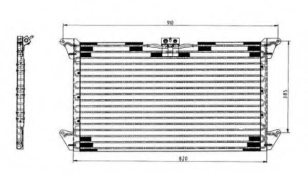 Конденсатор, кондиционер 35062 NRF