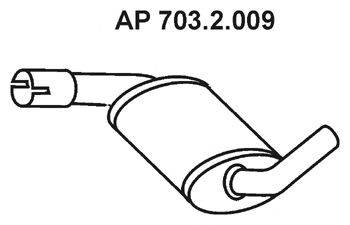 Средний глушитель выхлопных газов 703.2.009 EBERSPACHER