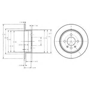 Тормозной диск BG2202 DELPHI