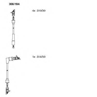 Комплект проводов зажигания 300/194 BREMI