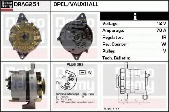 Генератор DRA6251 REMY