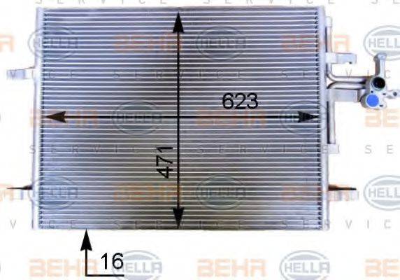 Конденсатор, кондиционер 8FC 351 343-141 HELLA