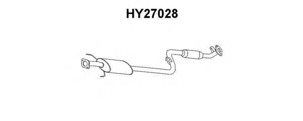 Предглушитель выхлопных газов HY27028 VENEPORTE