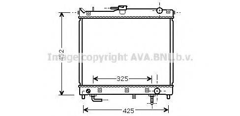 Радиатор, охлаждение двигателя SZ2109 AVA QUALITY COOLING