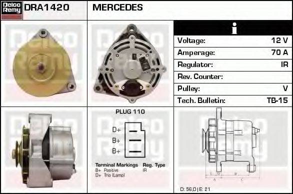 Генератор DRA1420 REMY