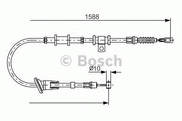 Трос, стояночная тормозная система 1 987 482 245 BOSCH