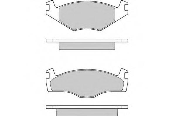 Комплект тормозных колодок, дисковый тормоз 12-0645 E.T.F.